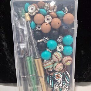 DIY Build-a-Pretty Pen Bead Kit for 3 Southwestern Themed Pens